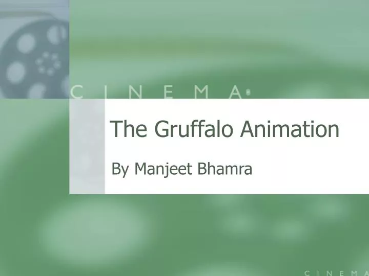 the gruffalo animation