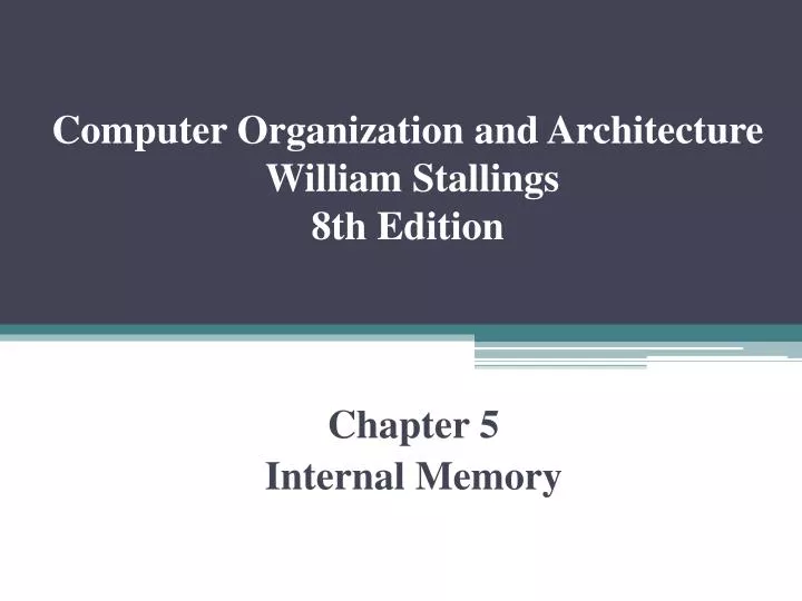 computer organization and architecture william stallings 8th edition