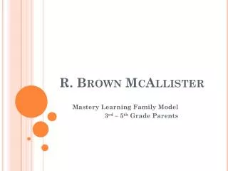 R. Brown McAllister