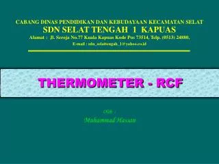thermometer rcf