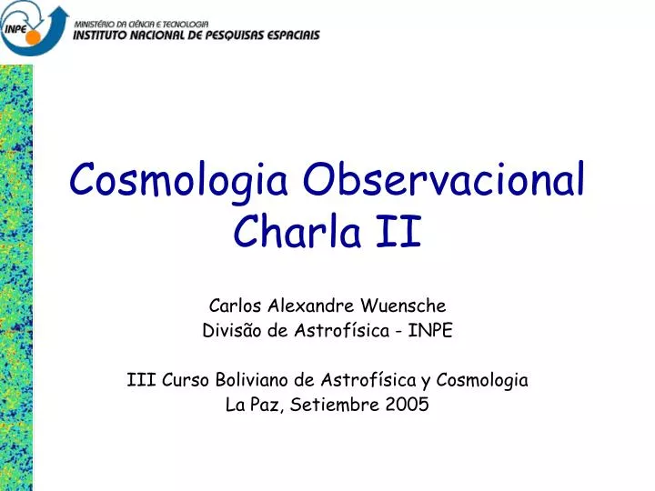 cosmologia observacional charla ii