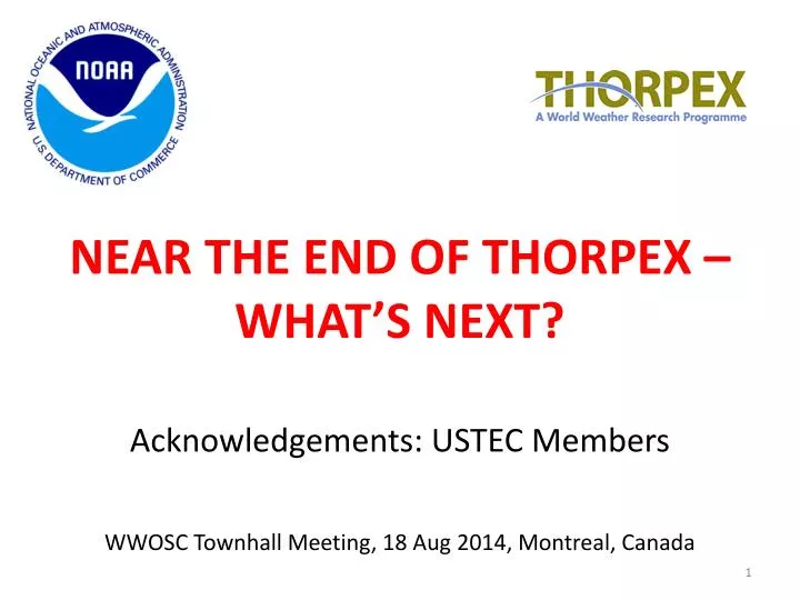 near the end of thorpex what s next