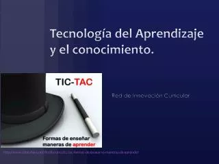 tecnolog a del aprendizaje y el conocimiento