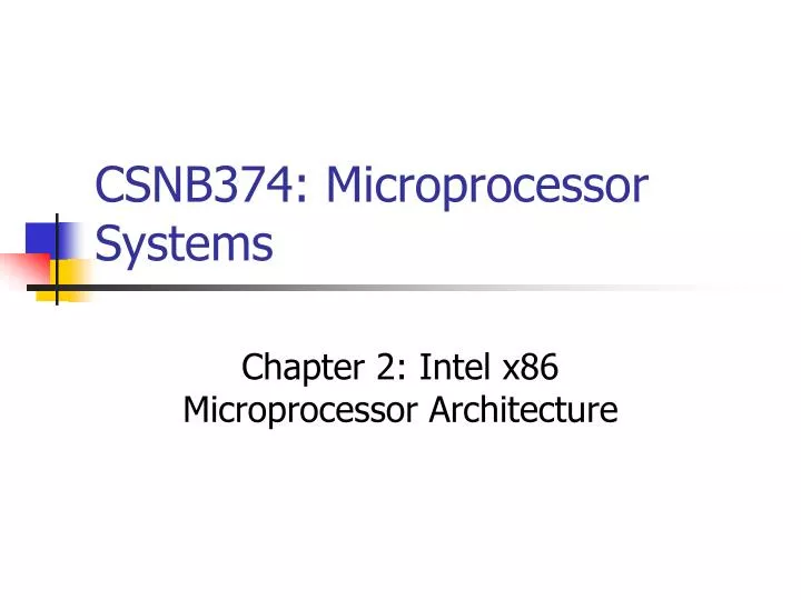 csnb374 microprocessor systems