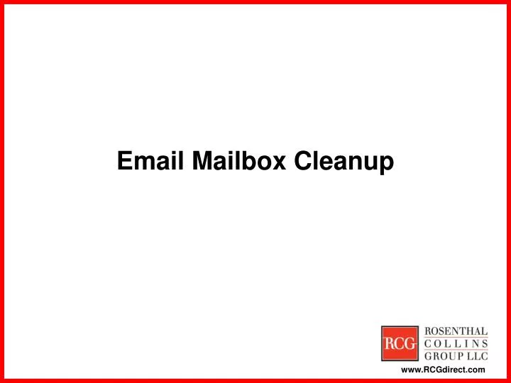 email mailbox cleanup