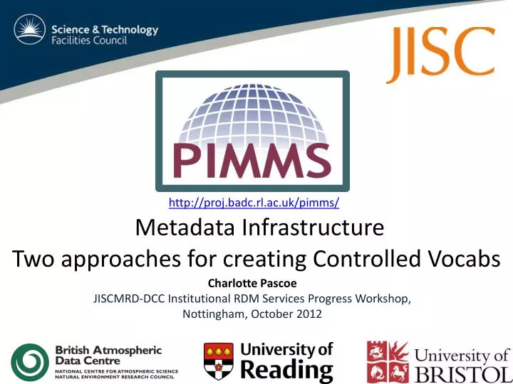 metadata infrastructure two approaches for creating controlled vocabs