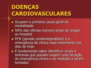 doen as cardiovasculares