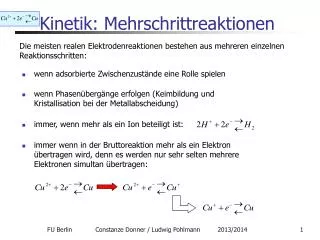 kinetik mehrschrittreaktionen