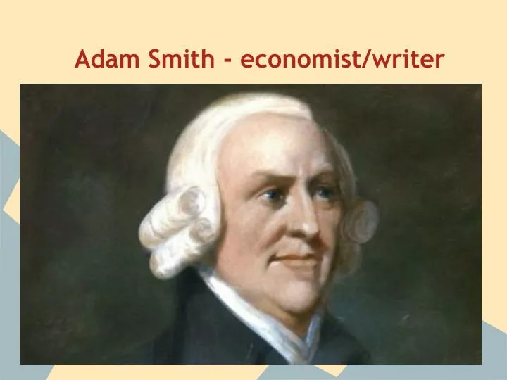 adam smith economist writer