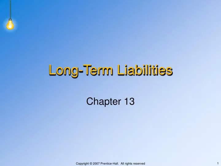 long term liabilities