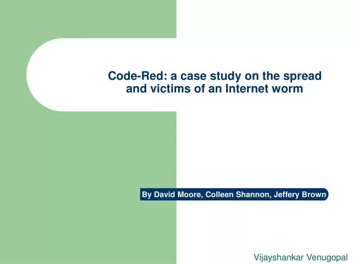 code red a case study on the spread and victims of an internet worm