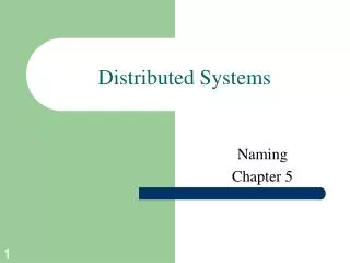 Distributed Systems