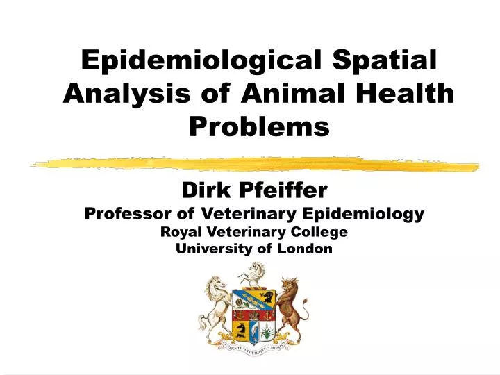 epidemiological spatial analysis of animal health problems
