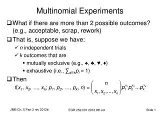 Multinomial Experiments