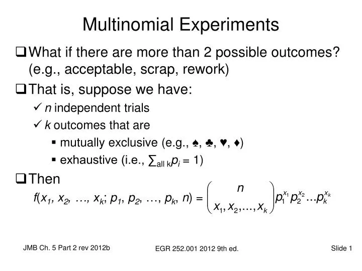 multinomial experiments