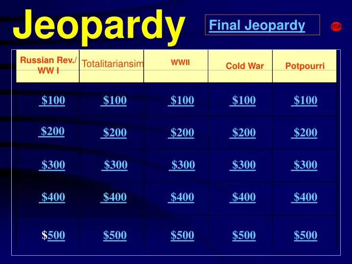 jeopardy