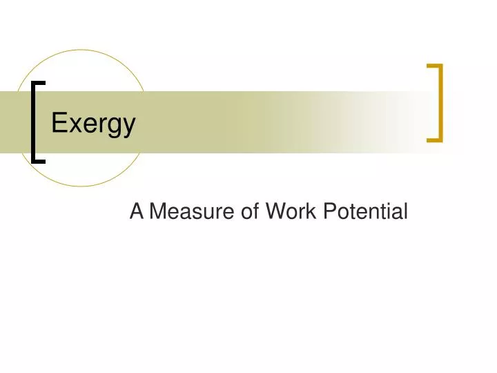 exergy