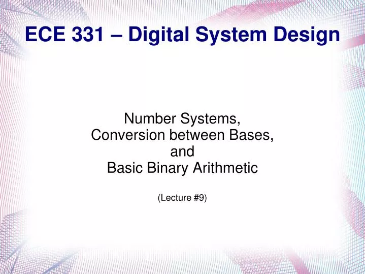 ece 331 digital system design