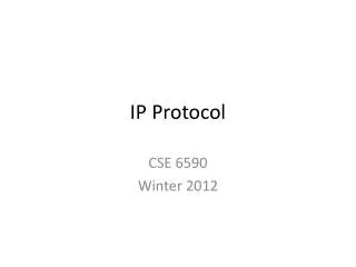 IP Protocol