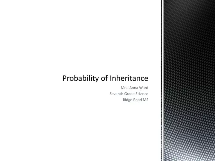 probability of inheritance