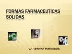 FORMAS FARMACEUTICAS SOLIDAS - slide 1