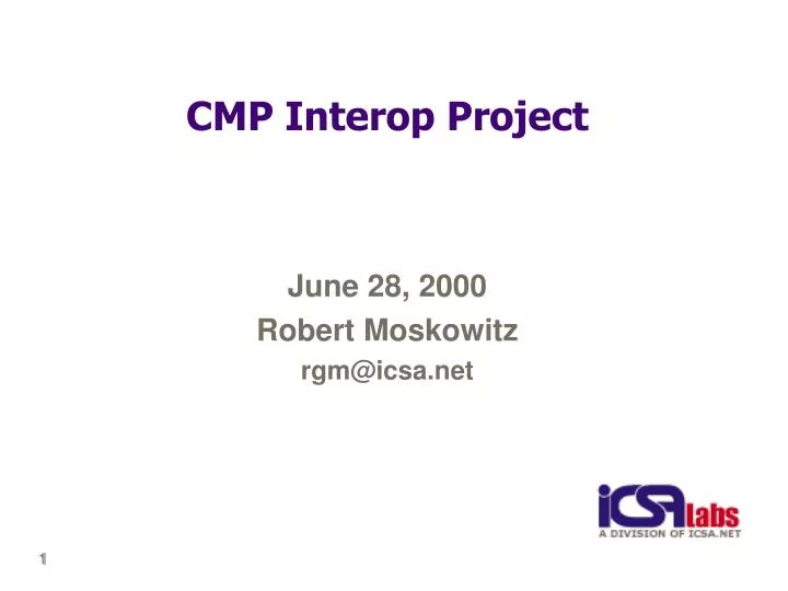 cmp interop project