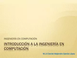 ingenier a en computaci n