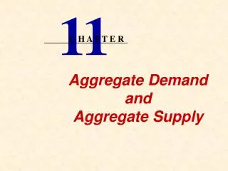 Aggregate Demand and Aggregate Supply