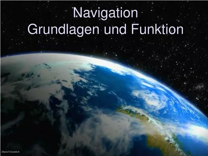 navigation grundlagen und funktion