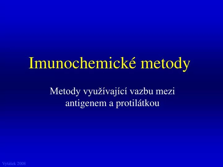imunochemick metody