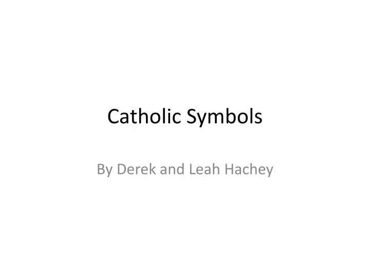 catholic symbols