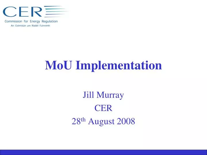 mou implementation