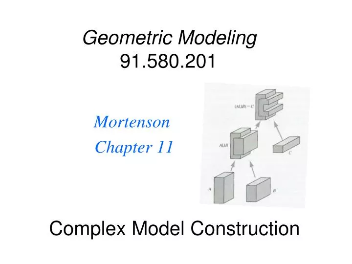 complex model construction