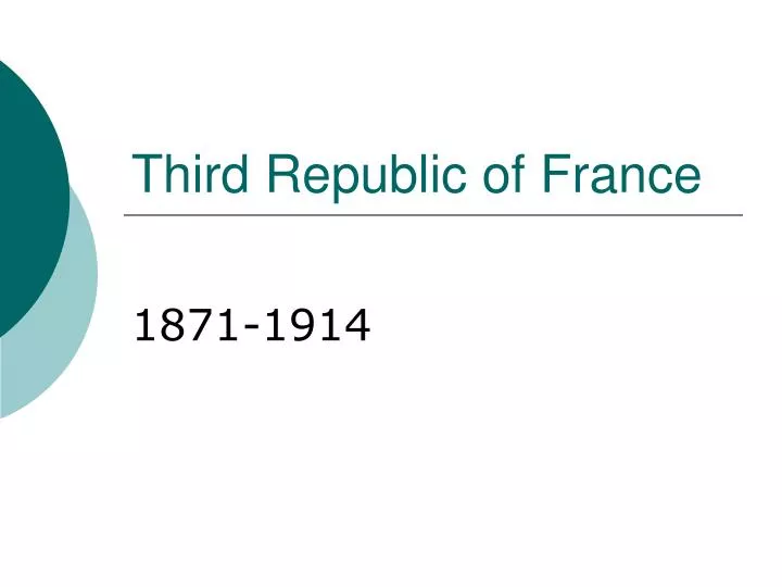third republic of france