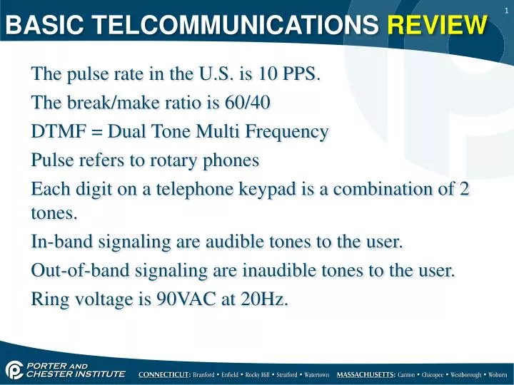 basic telcommunications review