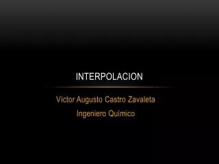 interpolacion