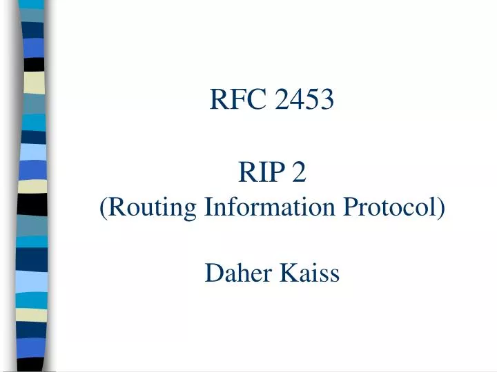 rfc 2453 rip 2 routing information protocol daher kaiss