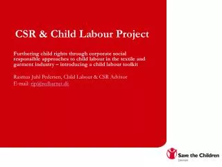 CSR &amp; Child Labour Project