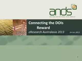 connecting the dois reward