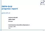 INFN-Grid progress report gridfn.it - slide 1