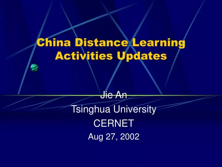 china distance learning activities updates