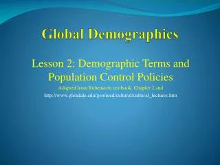 Global Demographics