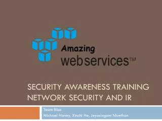 Security Awareness Training Network Security and IR