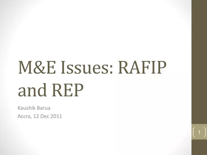 m e issues rafip and rep