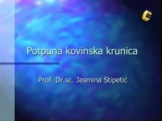 potpuna kovinska krunica