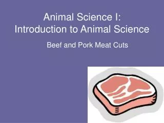 Animal Science I: Introduction to Animal Science