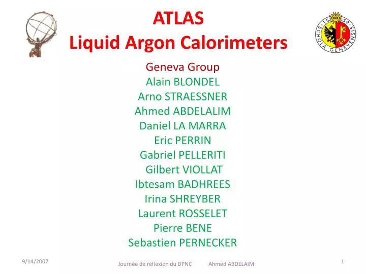 atlas liquid argon calorimeters