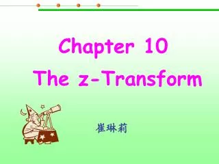 Chapter 10 The z-Transform