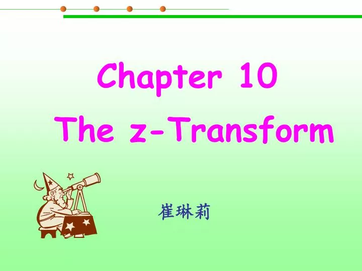 chapter 10 the z transform