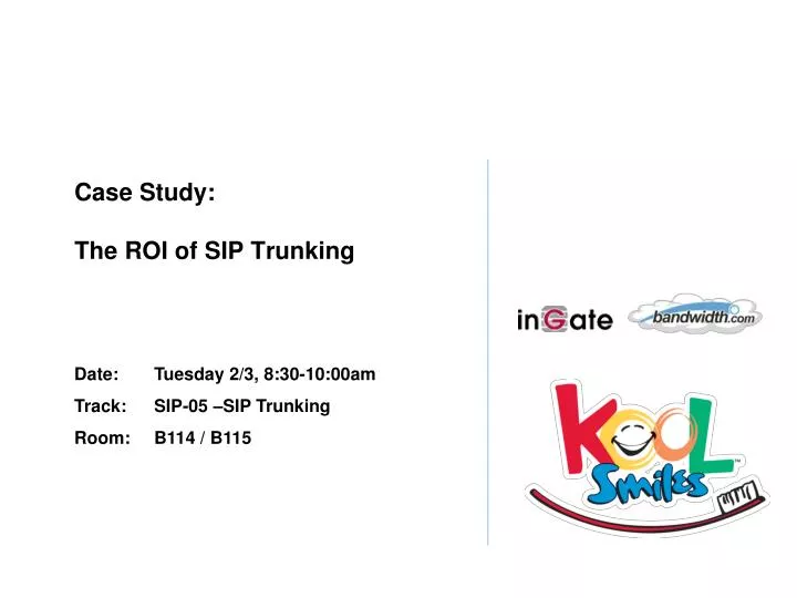 case study the roi of sip trunking